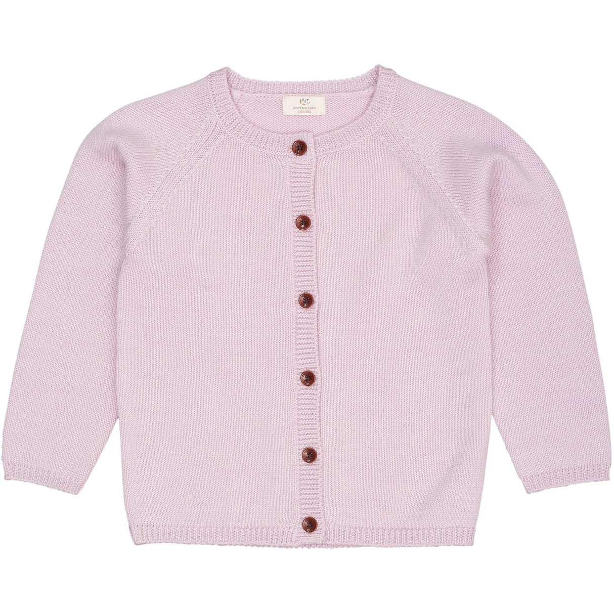 COPENHAGEN COLORS Lavender Merino Stickad Cardigan