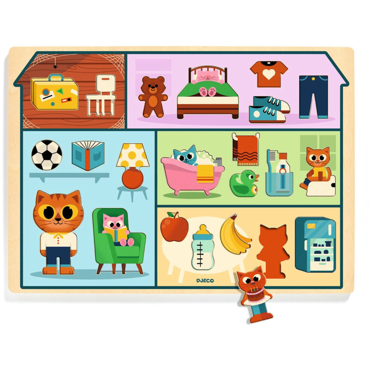Djeco Trä Pussel, Huset