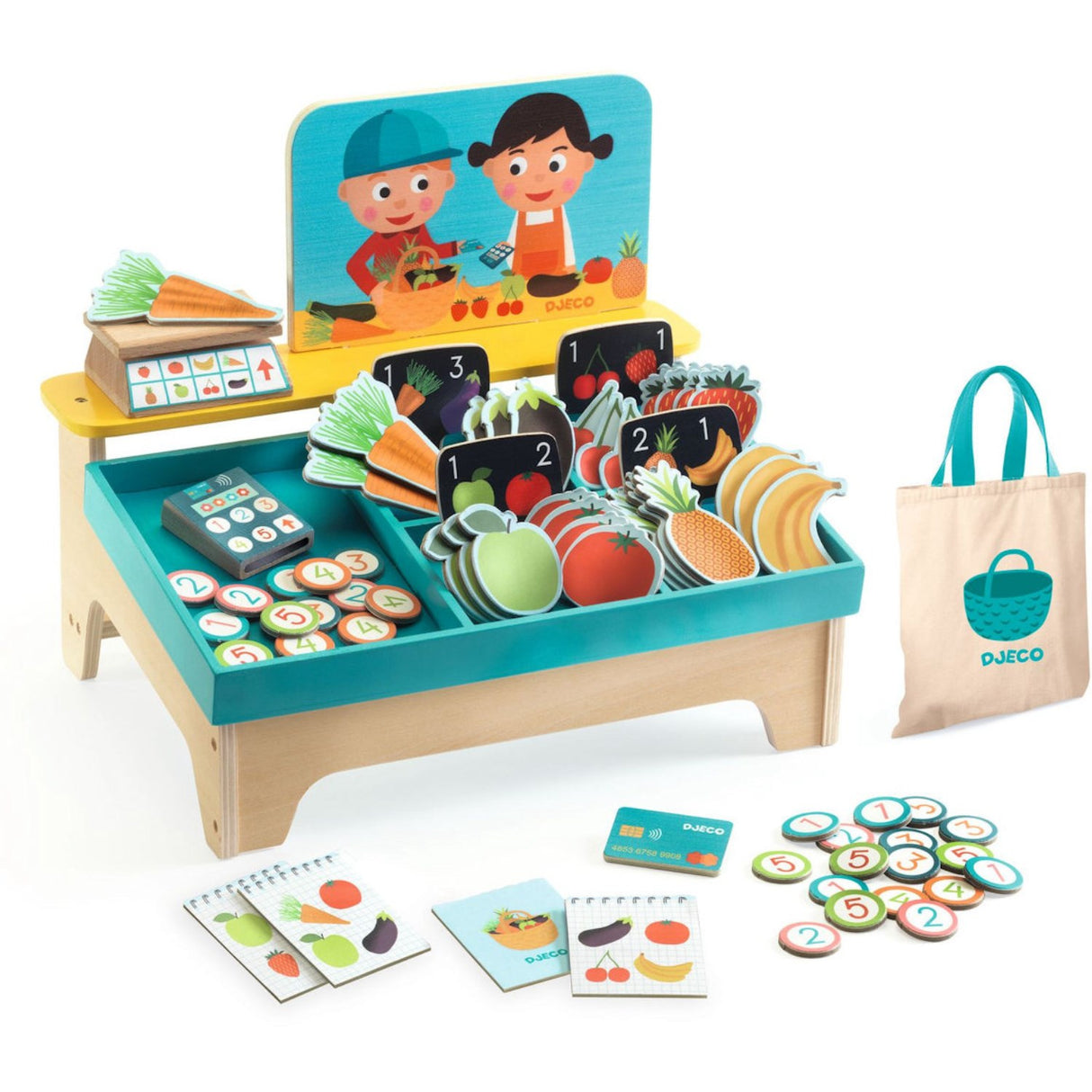 Djeco Léa & Milo, litet marknadsstånd