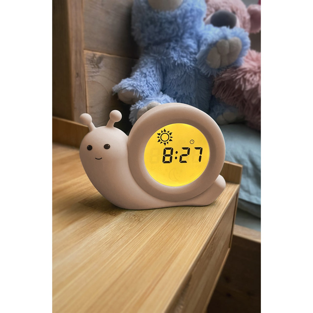 Alecto Beige Sleep Trainer Night Light Och Alarm Clock
