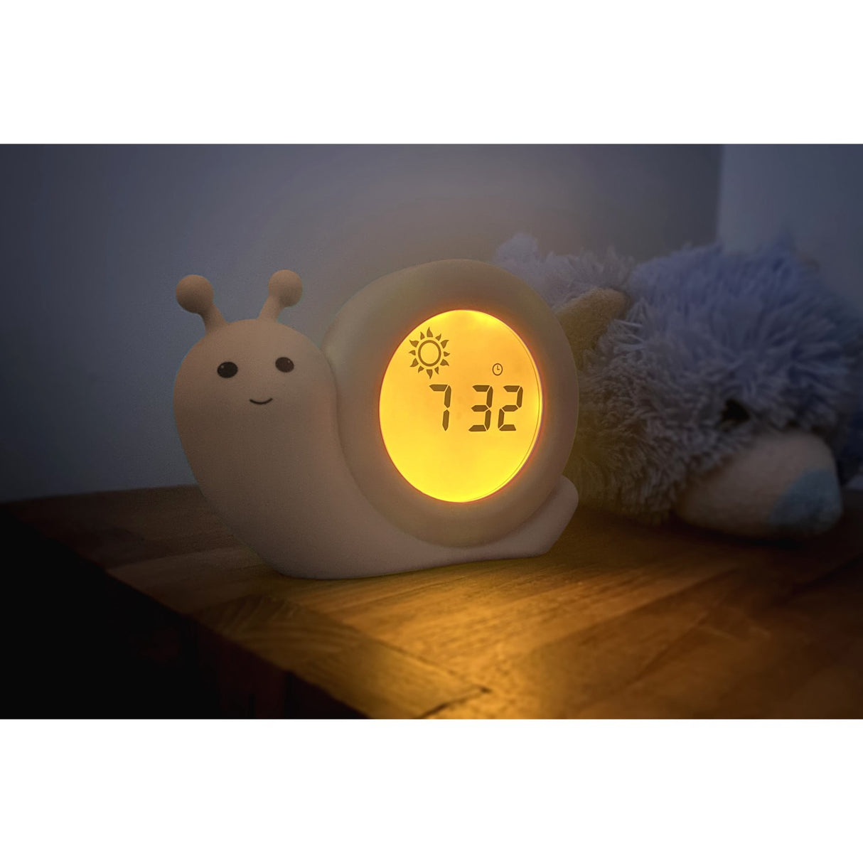 Alecto Beige Sleep Trainer Night Light Och Alarm Clock