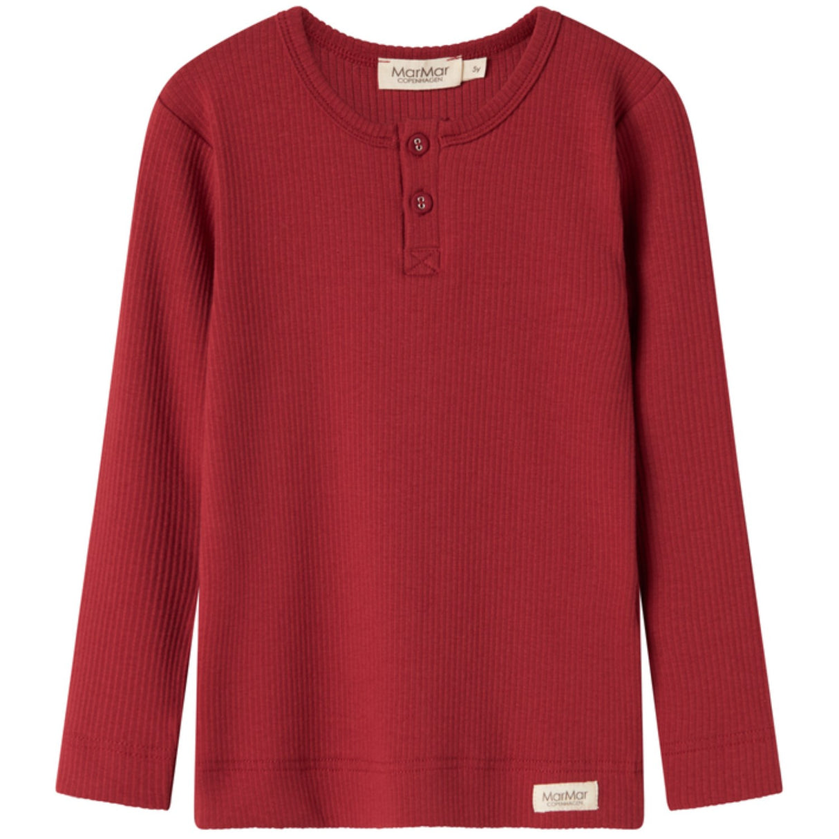 MarMar Modal Hibiscus Red Tee LS
