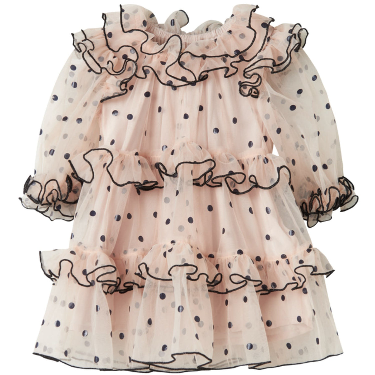 MarMar Tulle Black Dots Dakira LS B Klänning