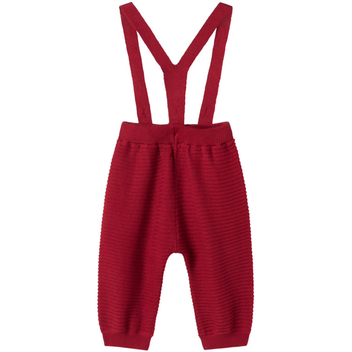 MarMar Cotton Rayon Knit Solid Hibiscus Red Perrin Byxor