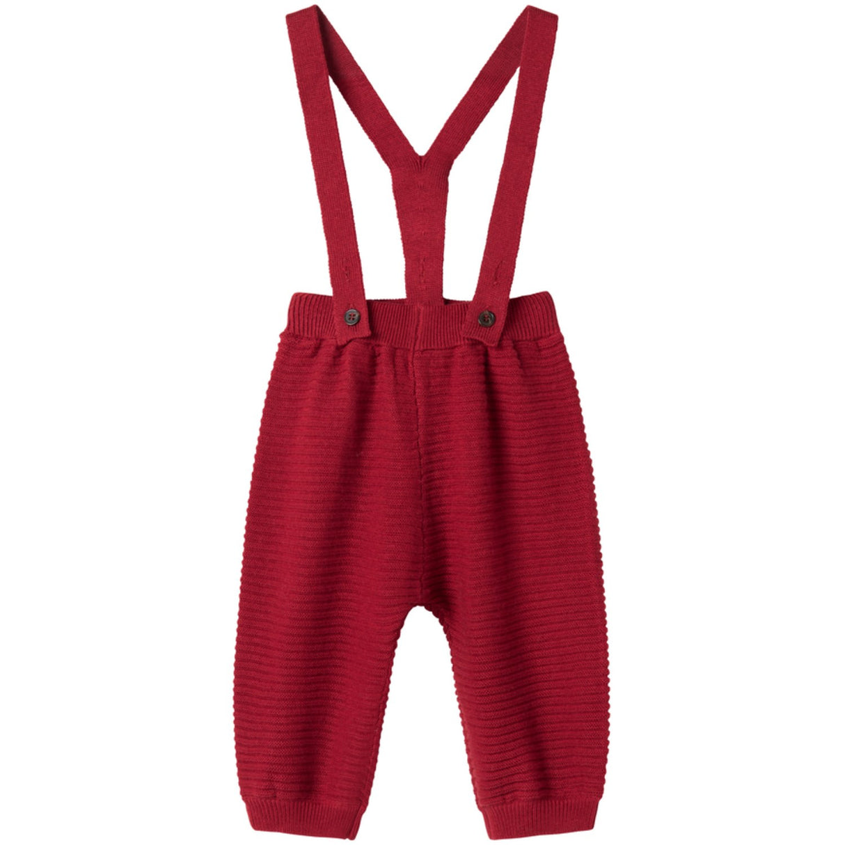 MarMar Cotton Rayon Knit Solid Hibiscus Red Perrin Byxor