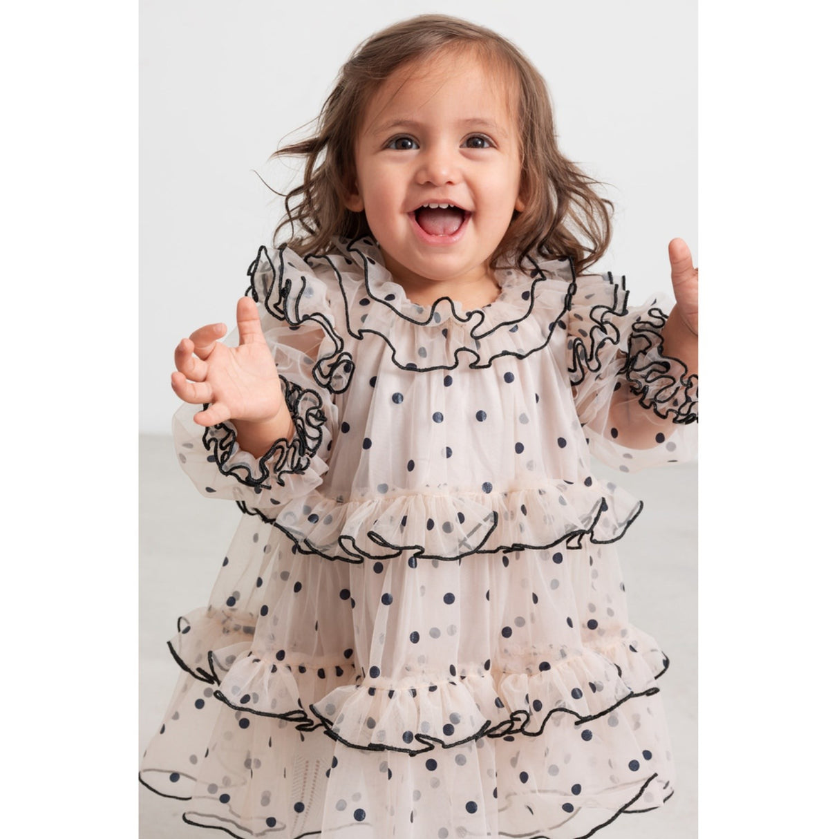 MarMar Tulle Black Dots Dakira LS B Klänning