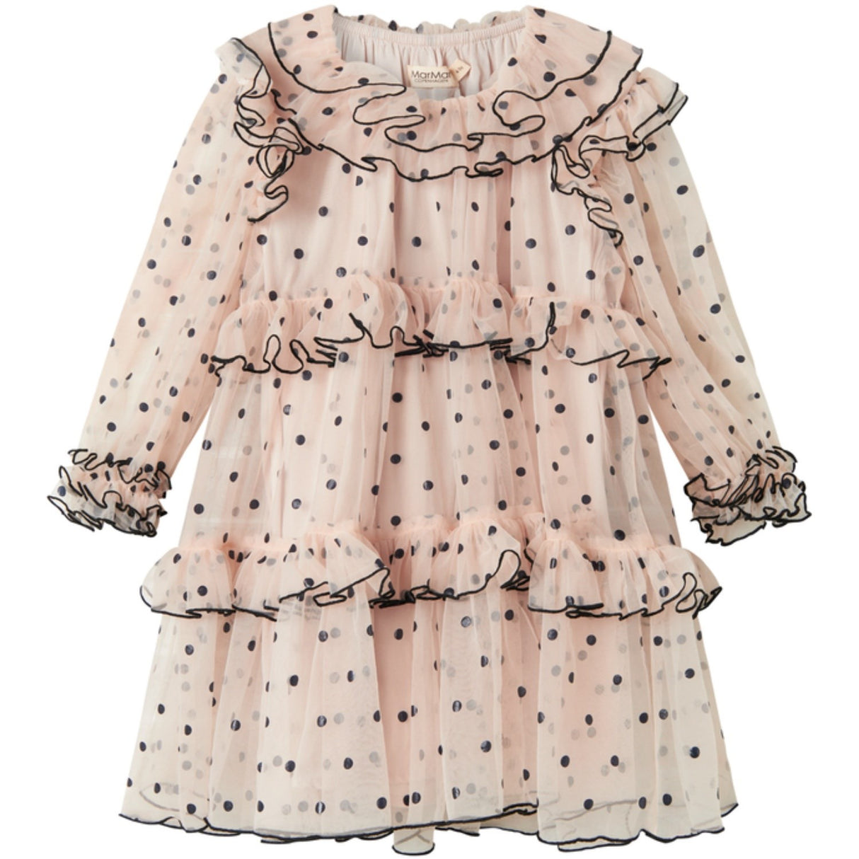 MarMar Tulle Black Dots Dakira LS Klänning