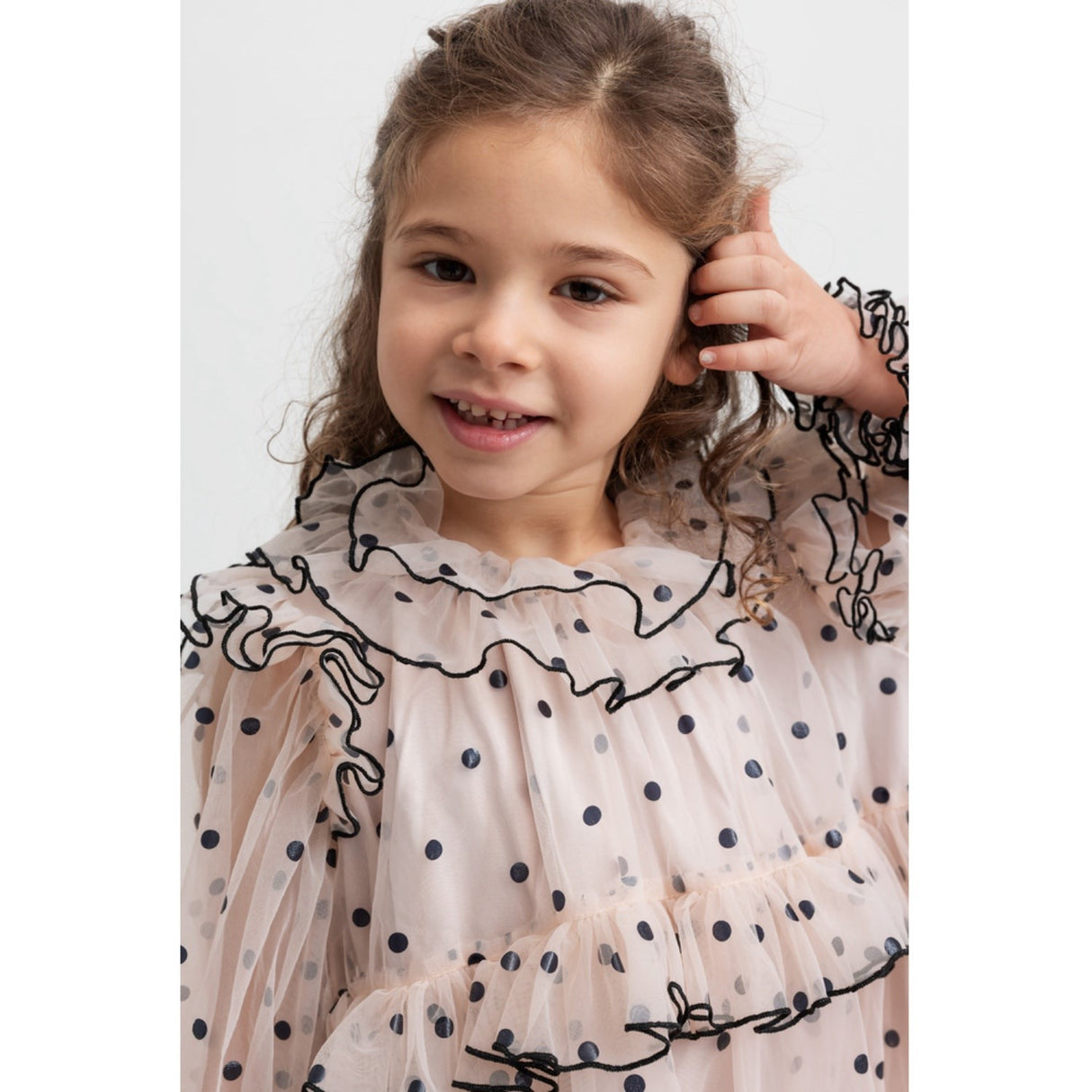 MarMar Tulle Black Dots Dakira LS Klänning