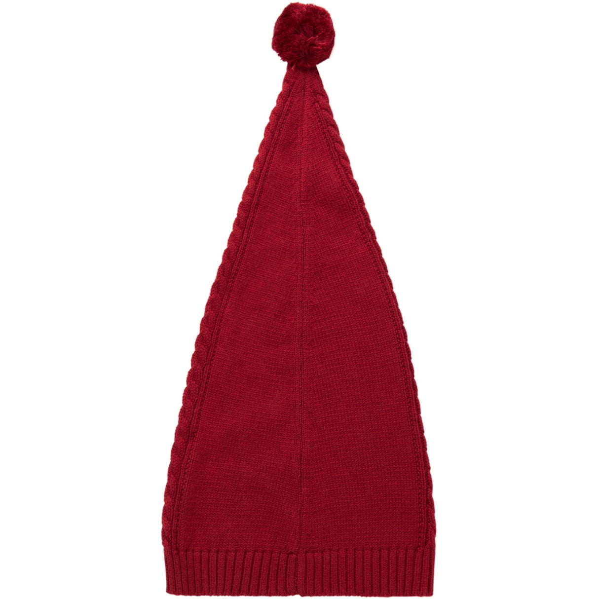 MarMar Cotton Rayon Knit Cable Hibiscus Red Alfen Christmas Mössa