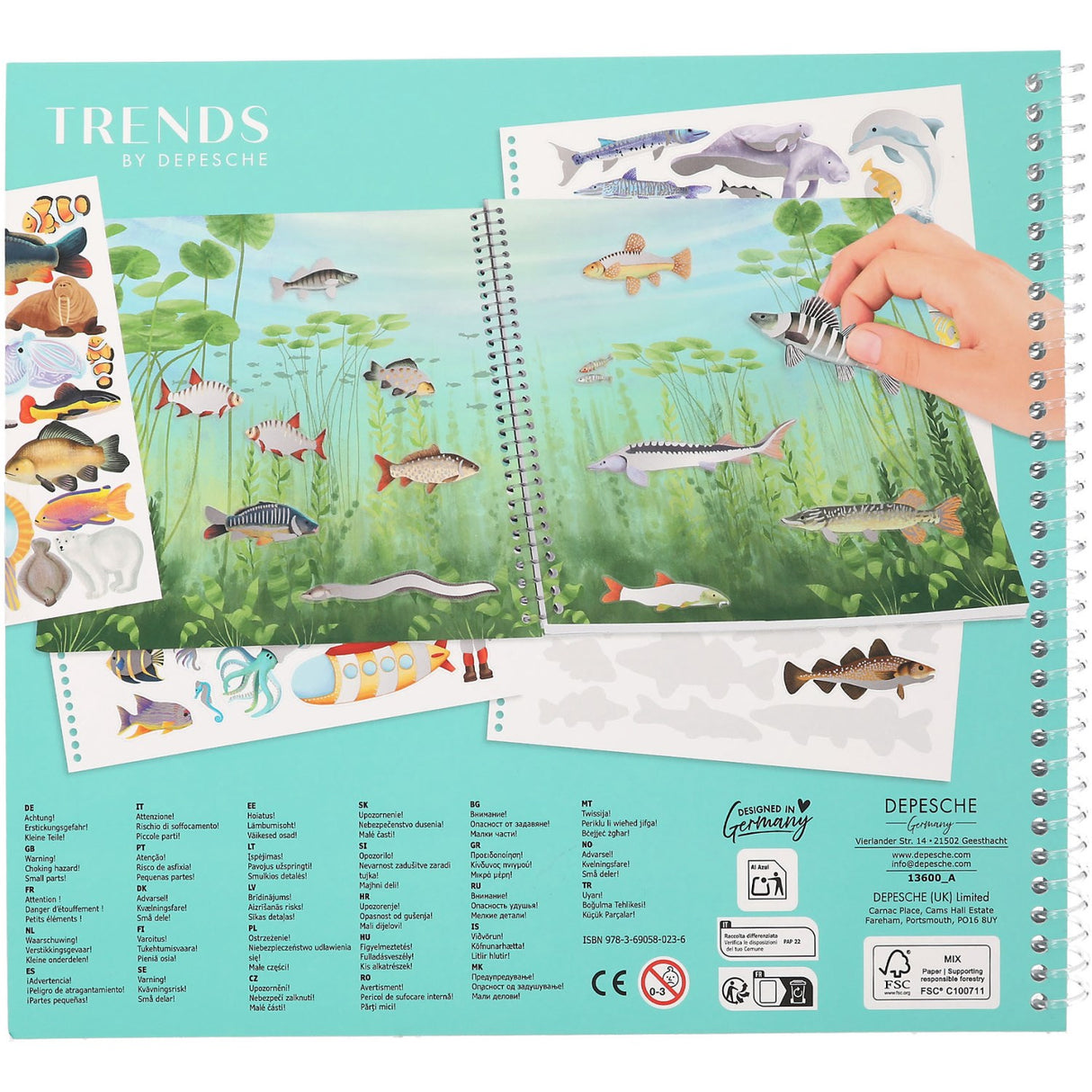 TRENDS by Depesche Create Your Ocean Life Med Holofoil-Stickers