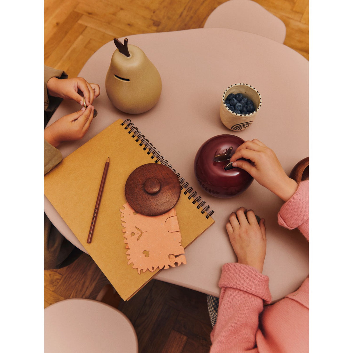 Ferm Living Deep Red Apple Money Bank