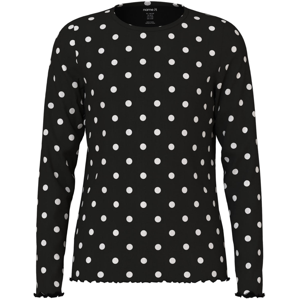 Name It Black Nkfsallie Ls Topp