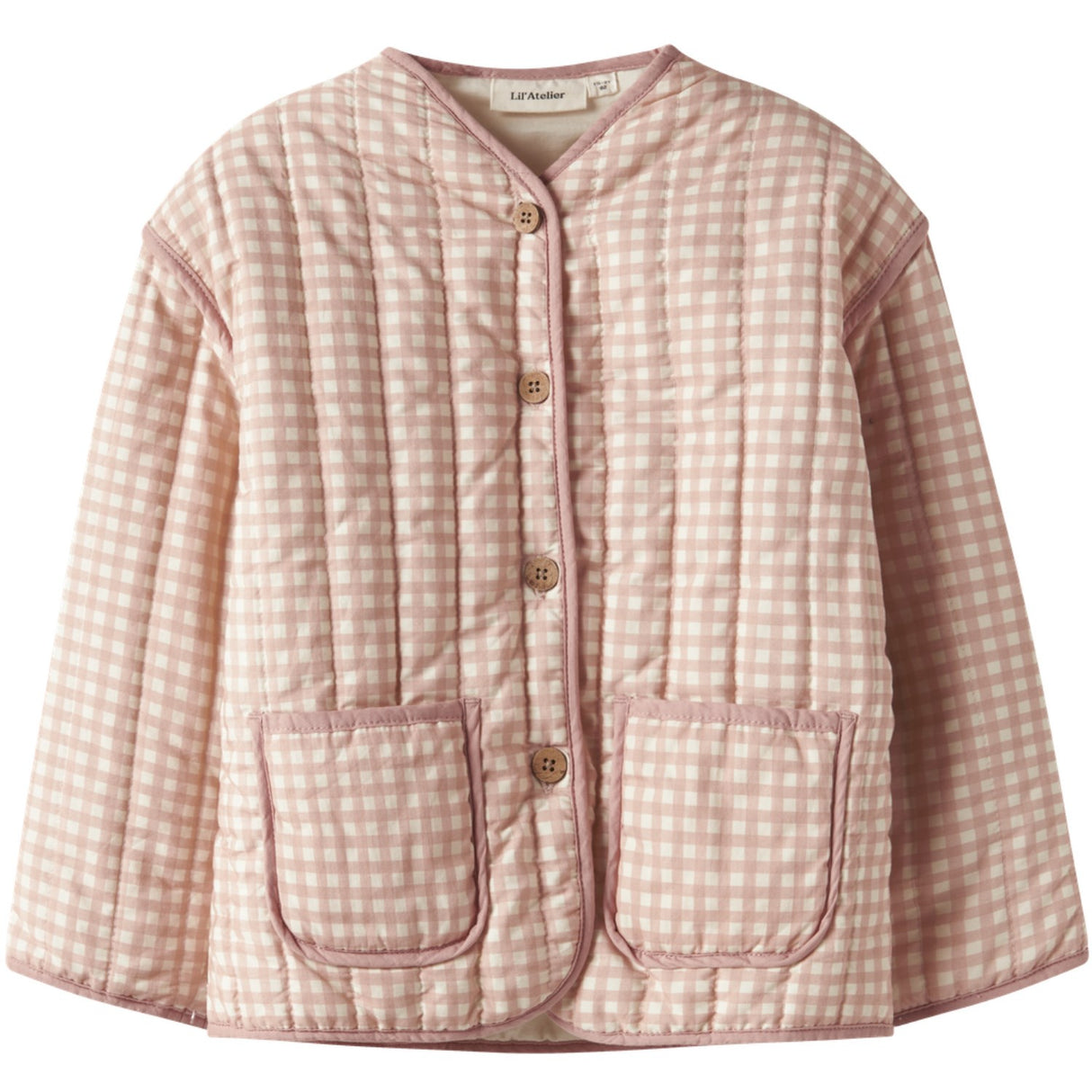 Lil'Atelier Cameo Rose Sun Nmflarose Ls Quilt Jacka Lil