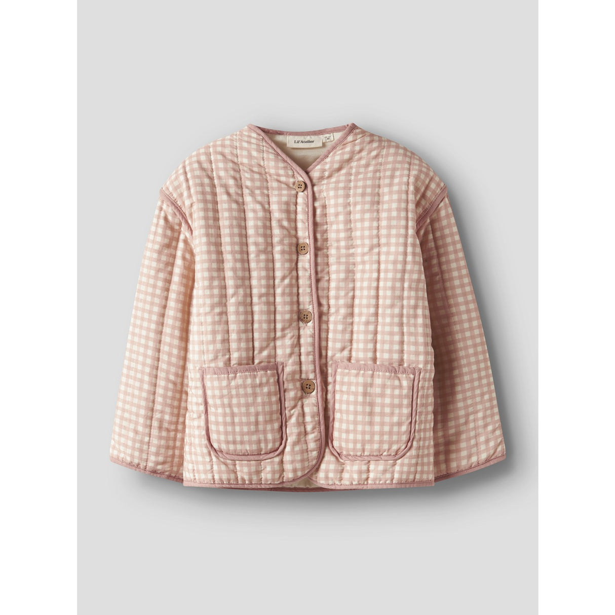 Lil'Atelier Cameo Rose Sun Nmflarose Ls Quilt Jacka Lil