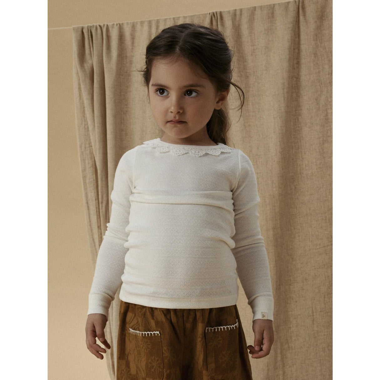 Lil'Atelier Coconut Milk Nmftapia Ls Slim Topp Lil