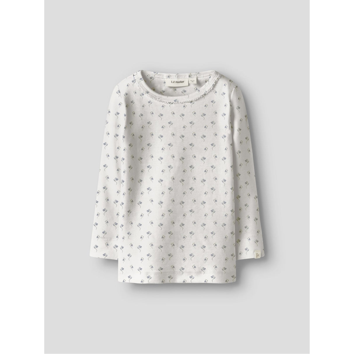 Lil'Atelier Coconut Milk Bell Flower Nmfgayo Sag Ls Slim Topp Lil