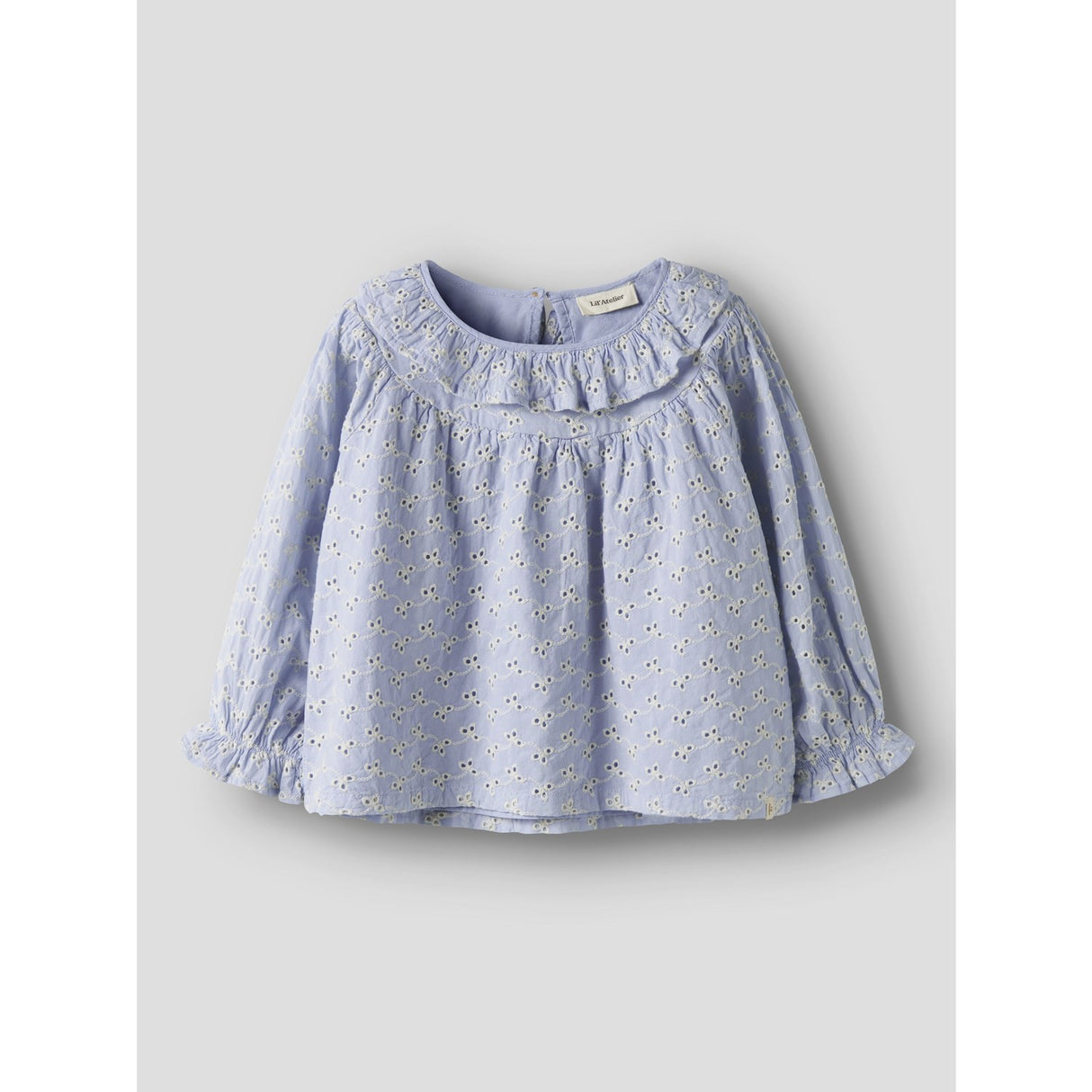 Lil'Atelier Zen Blue Nmftessie Ls Loose Skjorta Lil
