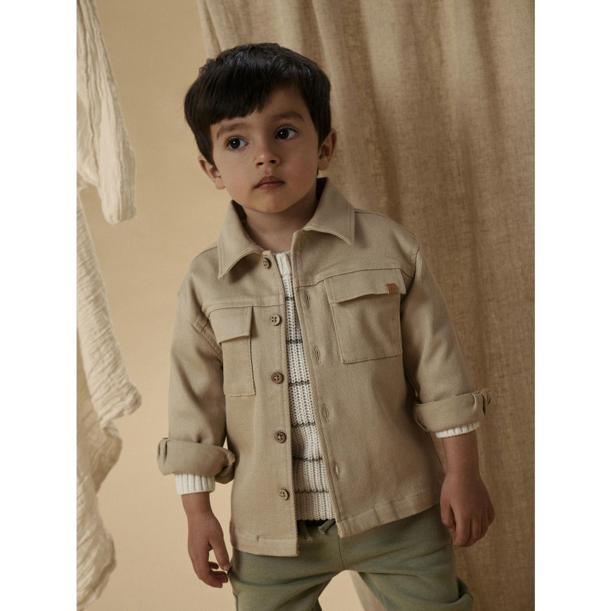 Lil'Atelier Irish Cream Nmmtaru Loose Twill Skjorta 1177-Dj Lil