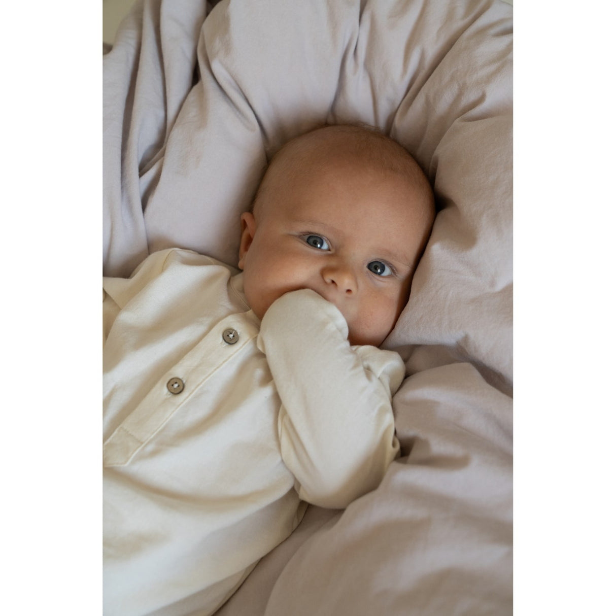 Wheat Eggshell Romper Skjorta Victor