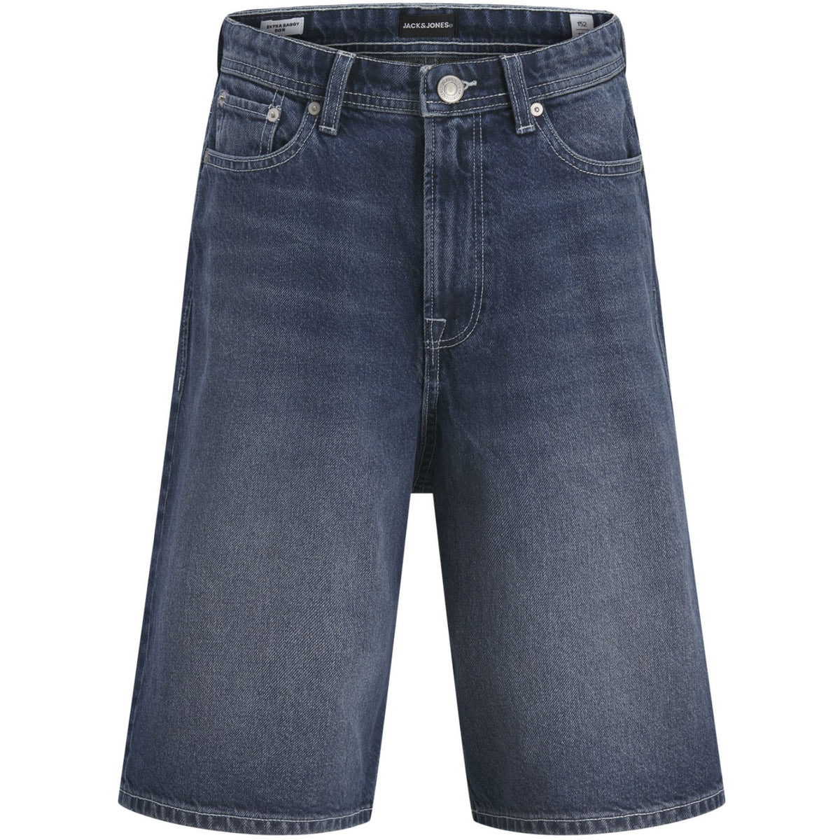 Jack & Jones Junior Blue Denim Jjiron Jjoriginal Shorts Sq 138 Sn Jnr