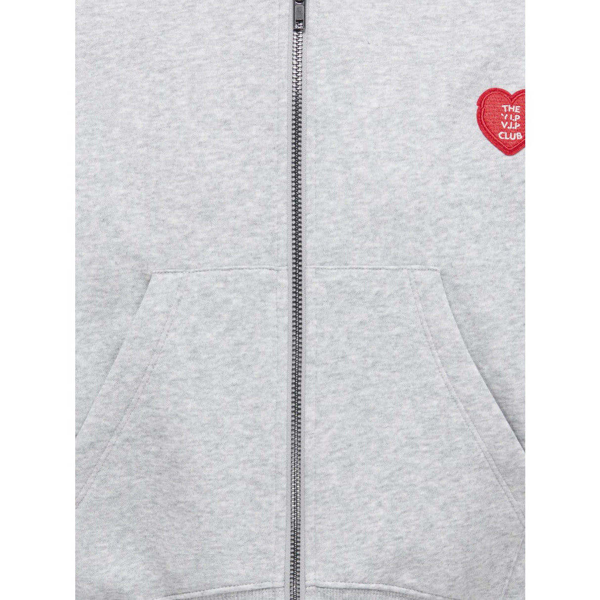 kids ONLY Light Grey Melange Kogevisa L/S Zip Huva Ovs Swt