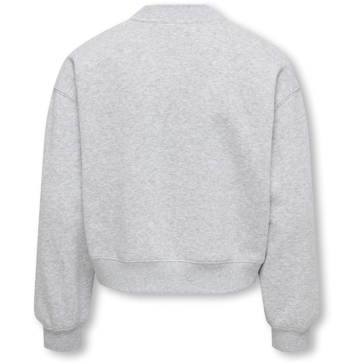 kids ONLY Light Grey Melange Kogevisa L/S O-Neck Kort Swt