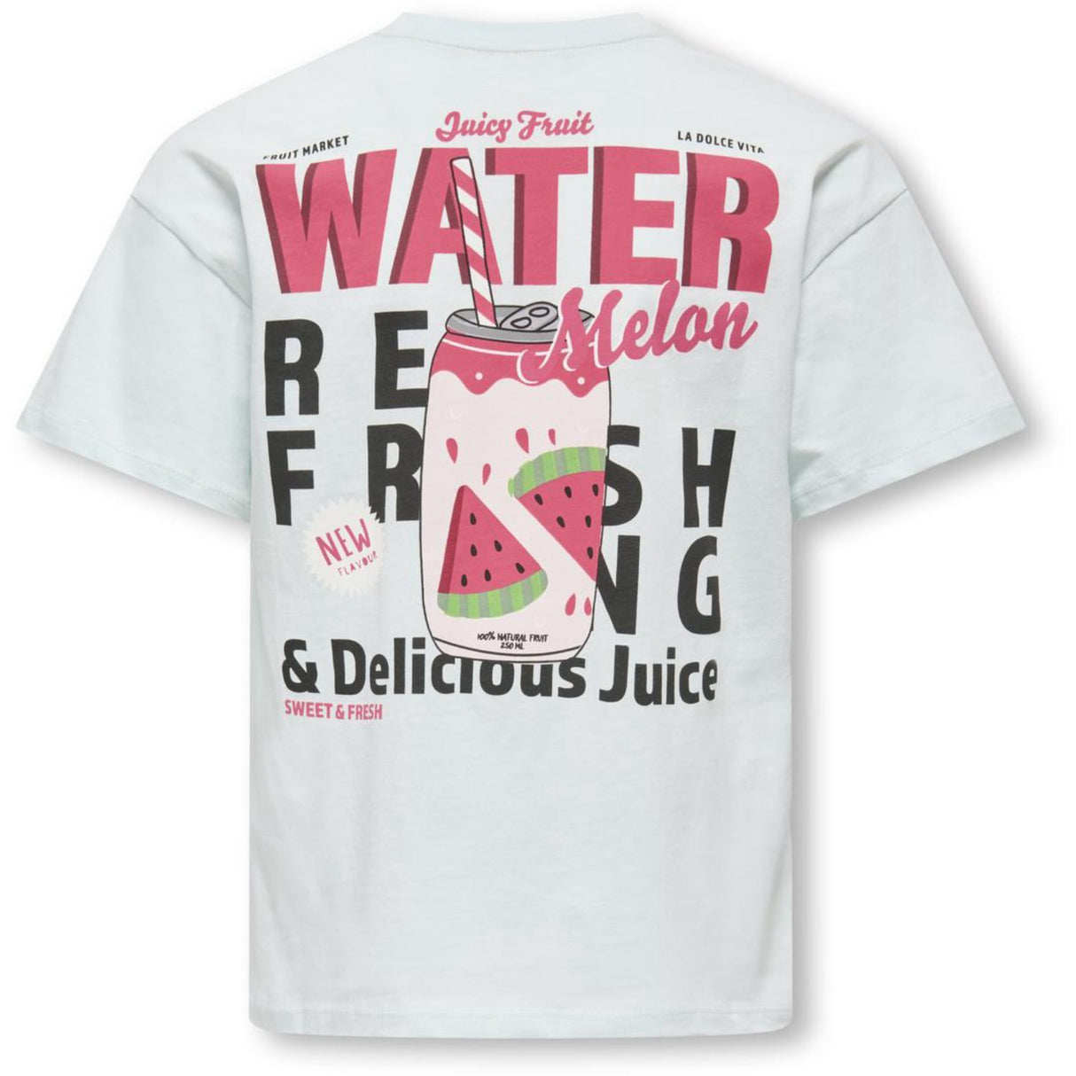 kids ONLY Wan Blue Melon Kogcana Life Ss Rlx Printed Topp Jrs