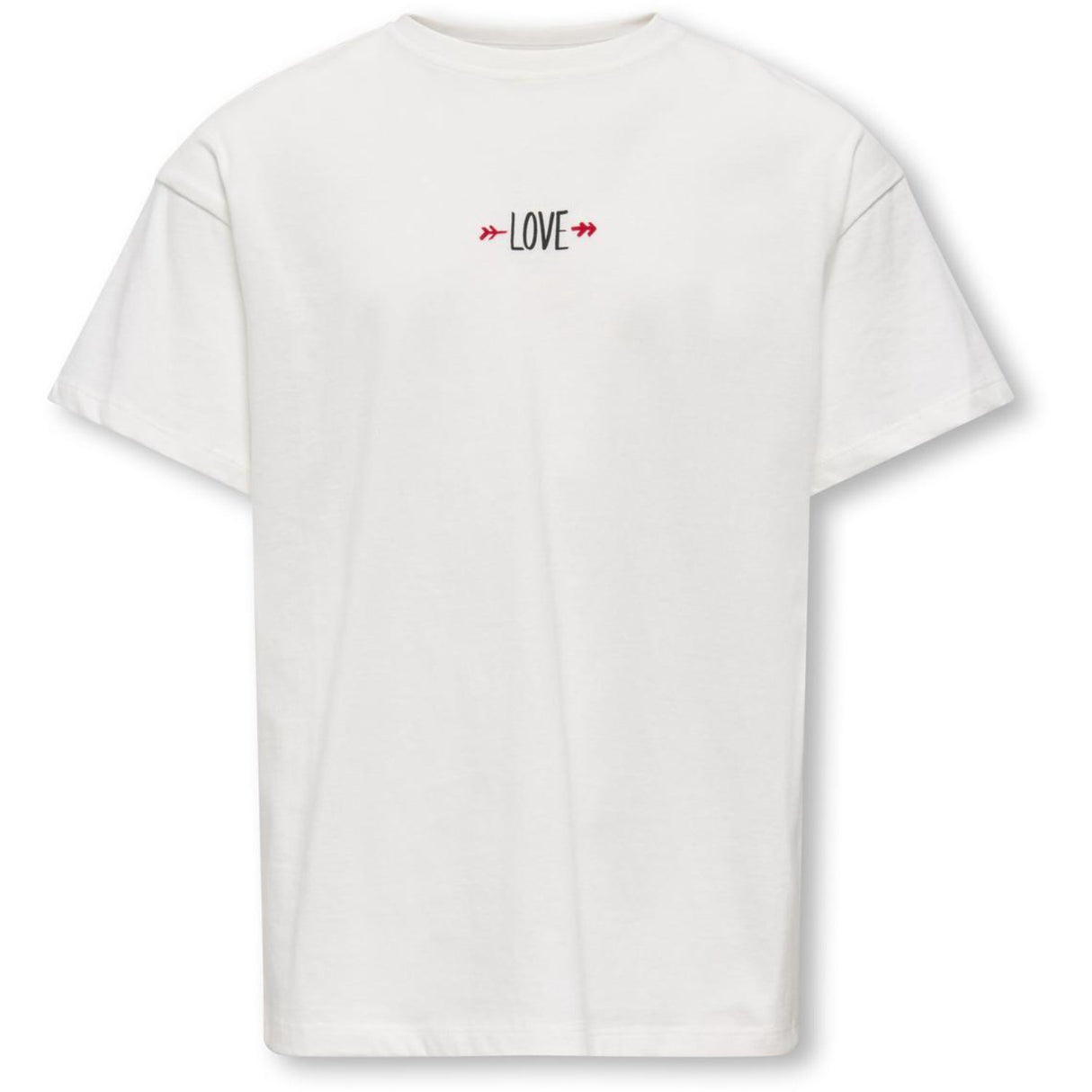 kids ONLY Cloud Dancer Love Kogeros Life S/S Loose Print Topp Jrs