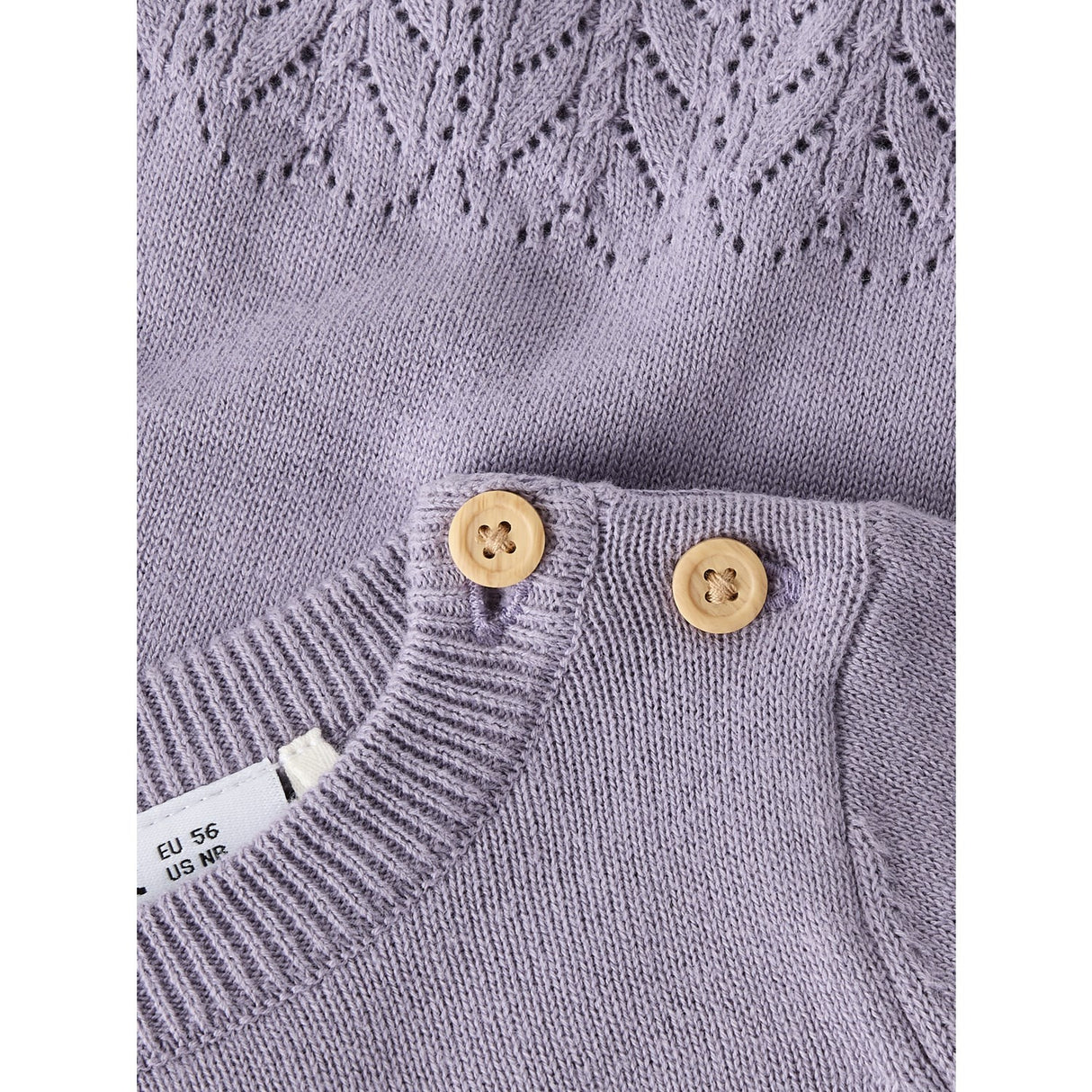 Name It Lavender Gray Nbfbrit Ls Stickad