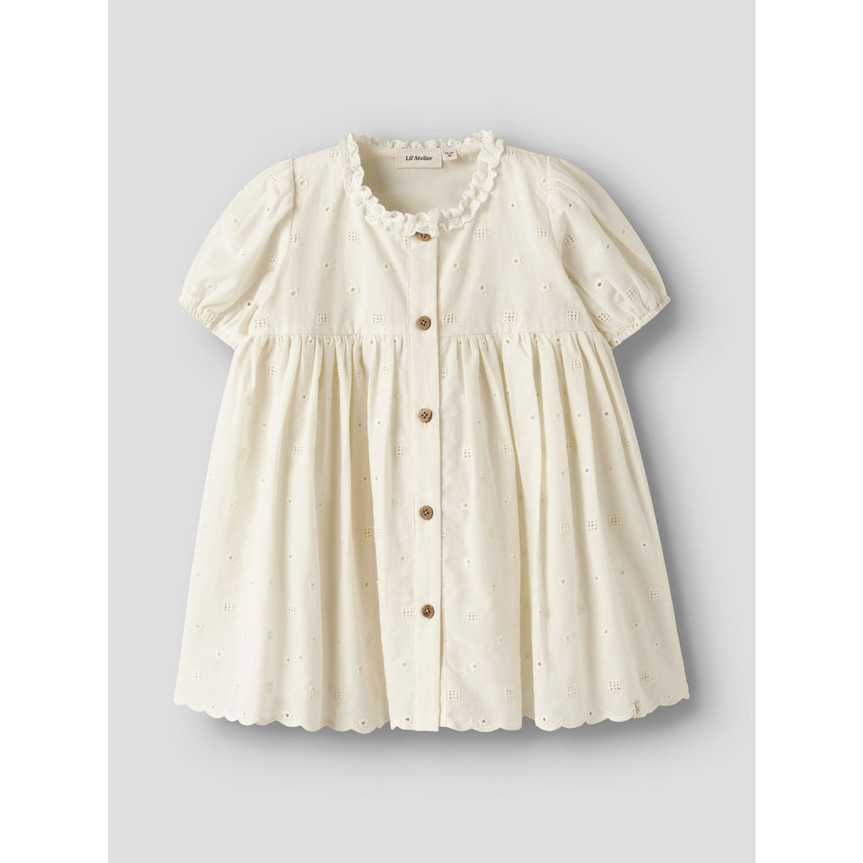 Lil'Atelier Coconut Milk Nmfflores Ss Klänning Lil