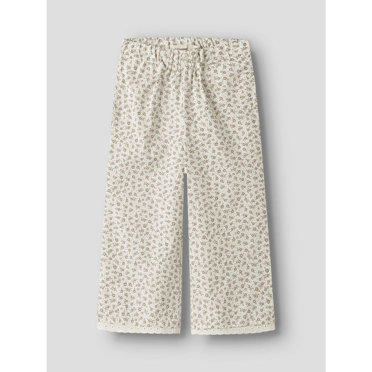 Lil'Atelier Coconut Milk Nmffjola Wide Ancle Byxor Lil