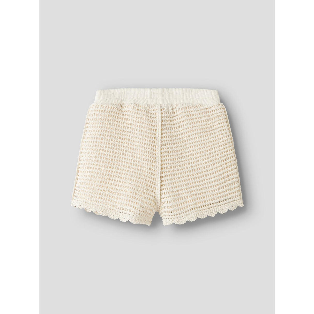 Lil'Atelier Coconut Milk Nmfflora Stickad Shorts Lil