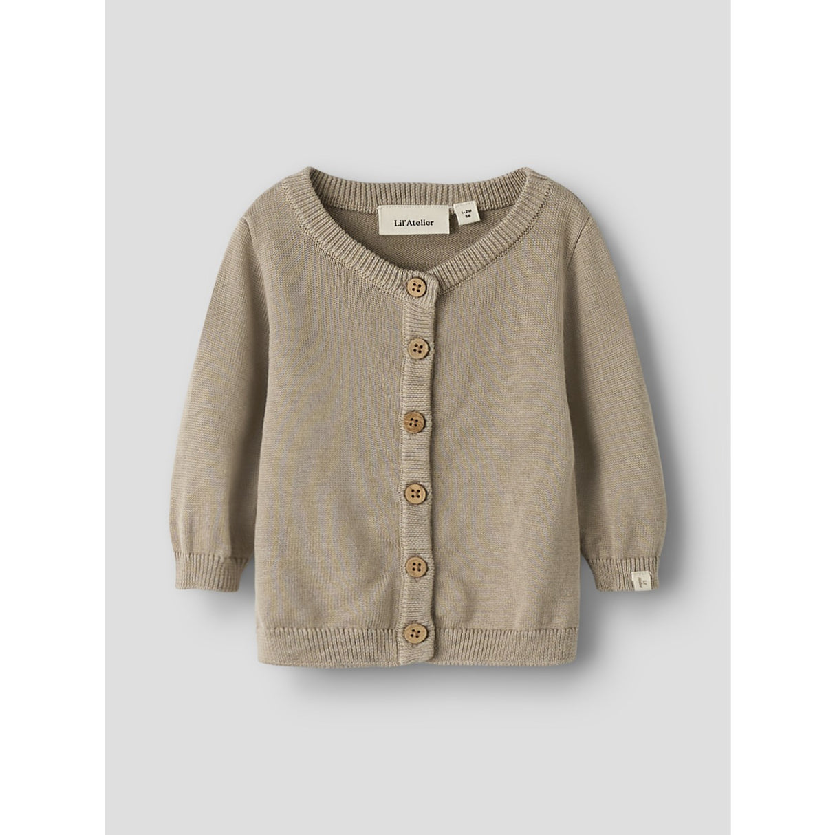 Lil'Atelier Oxford Tan Nbnduno Ls Stickad Card Lil