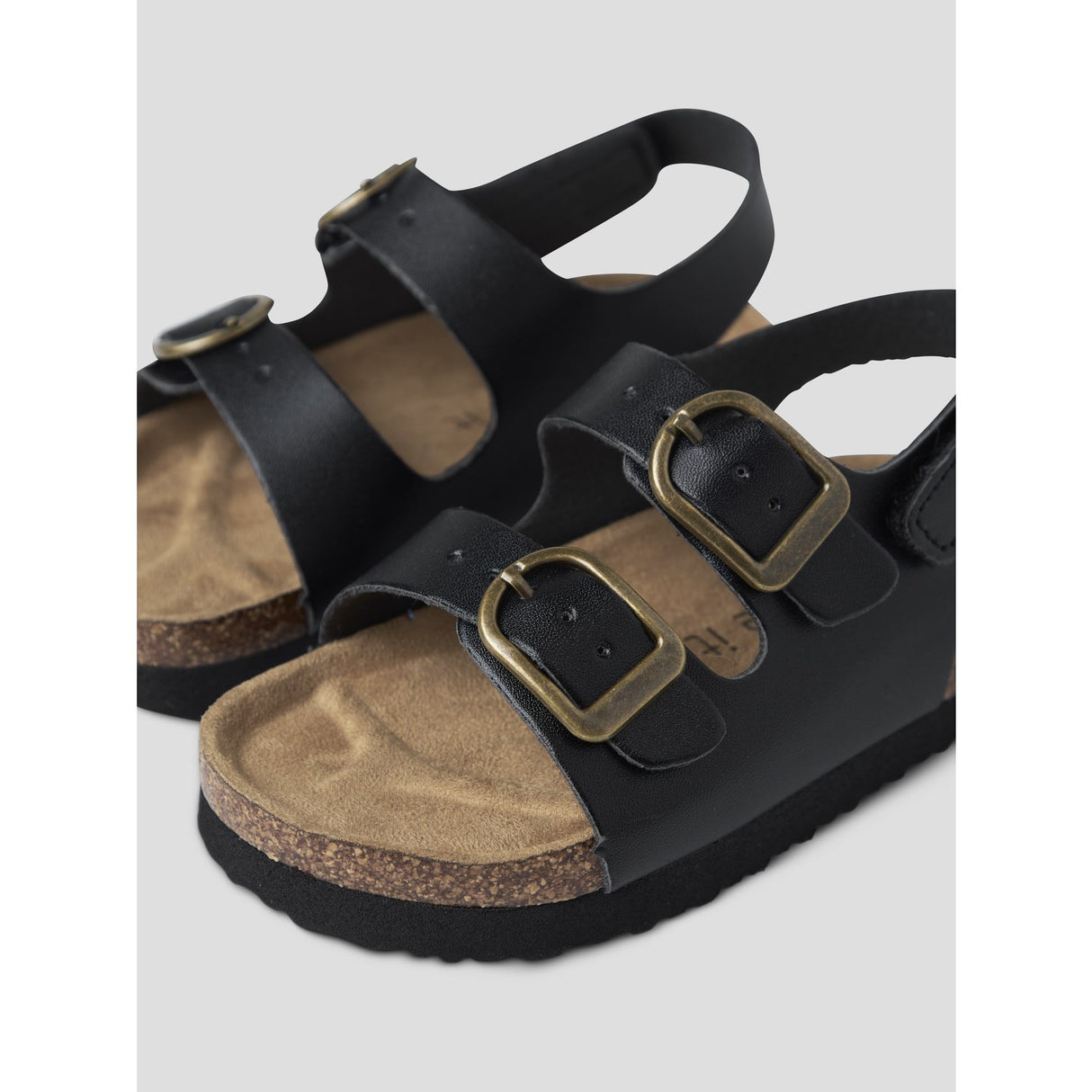 Name it Black Filbert Sandal