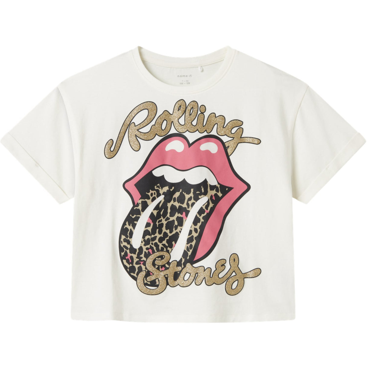 Name It Cloud Dancer Nkffarda Rollingstones Ss Nreg Topp Unv