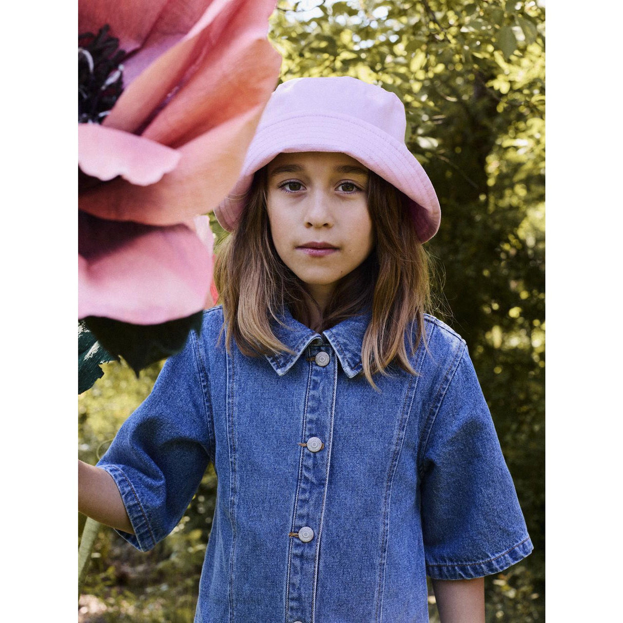 Name It Medium Blue Denim Nkfgianna 2/4 Dnm Klänning 2221-Iz D