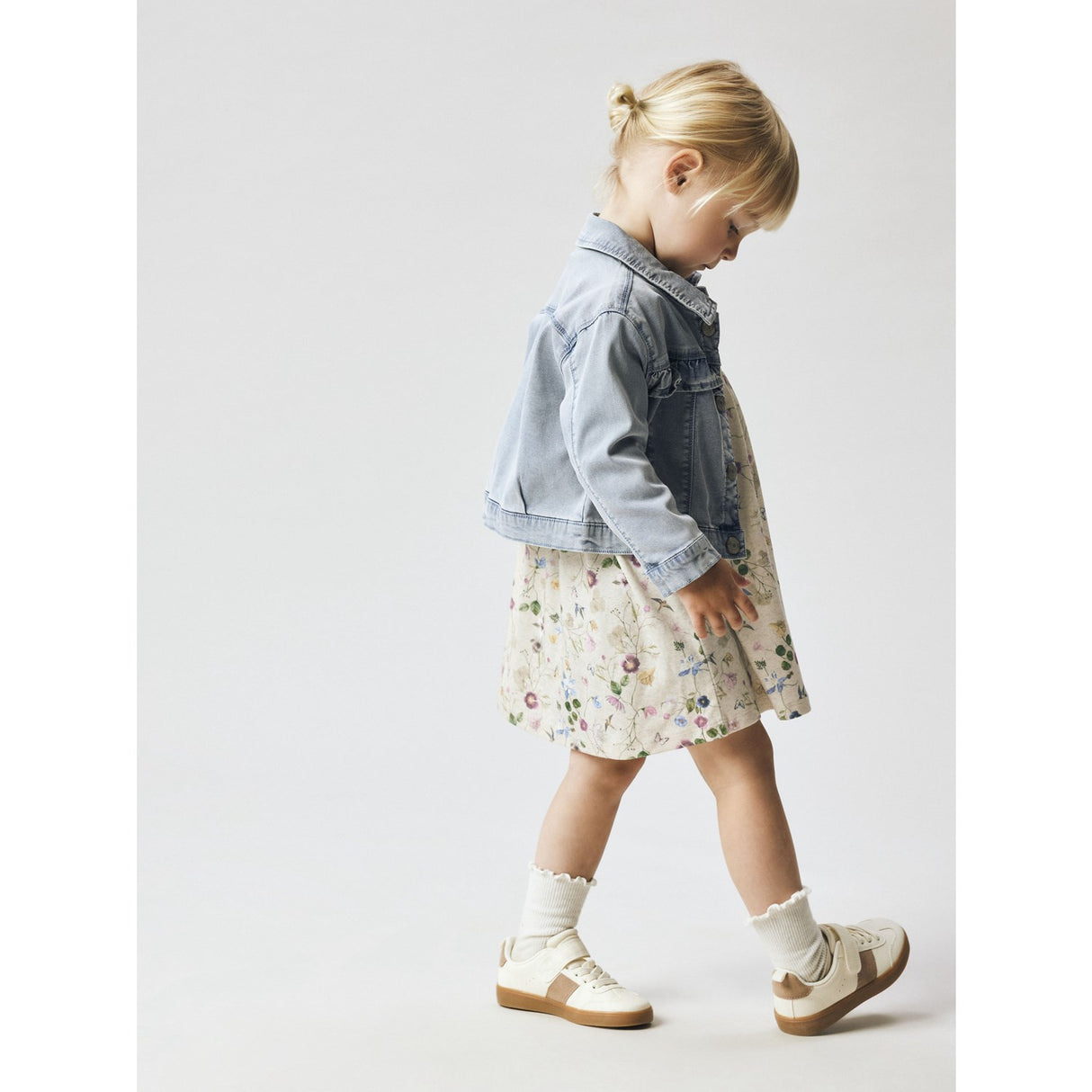 Name It Light Blue Denim Nmfjulia Dnm Frill Jacka 6006-Yb F