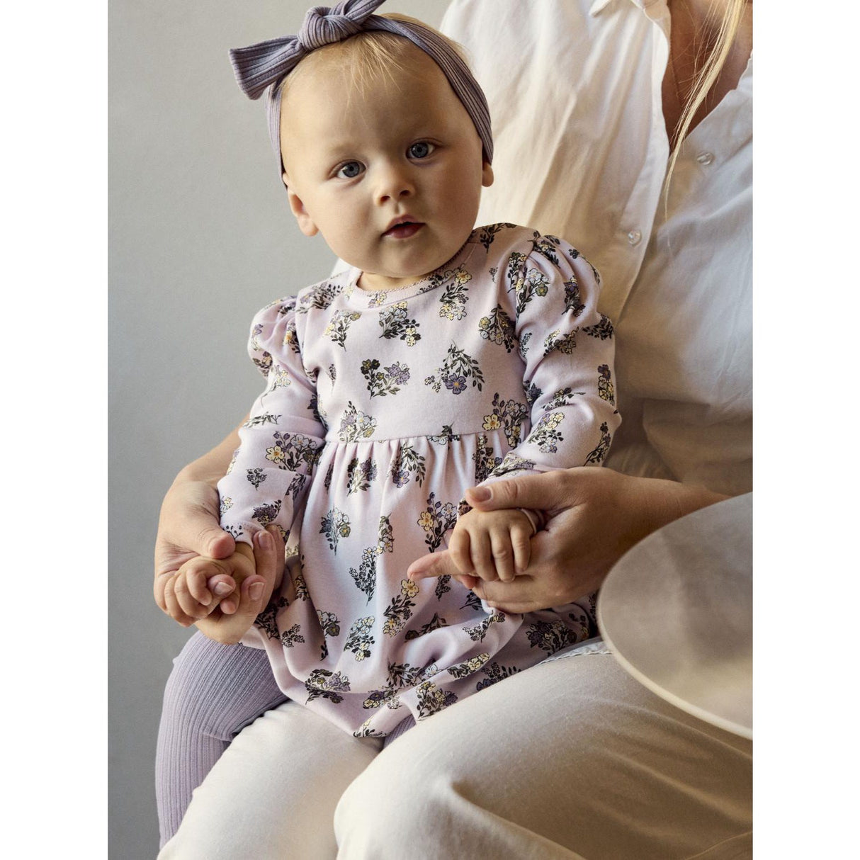 Name It Lavender Fog Nbfdoritta Ls Klänning