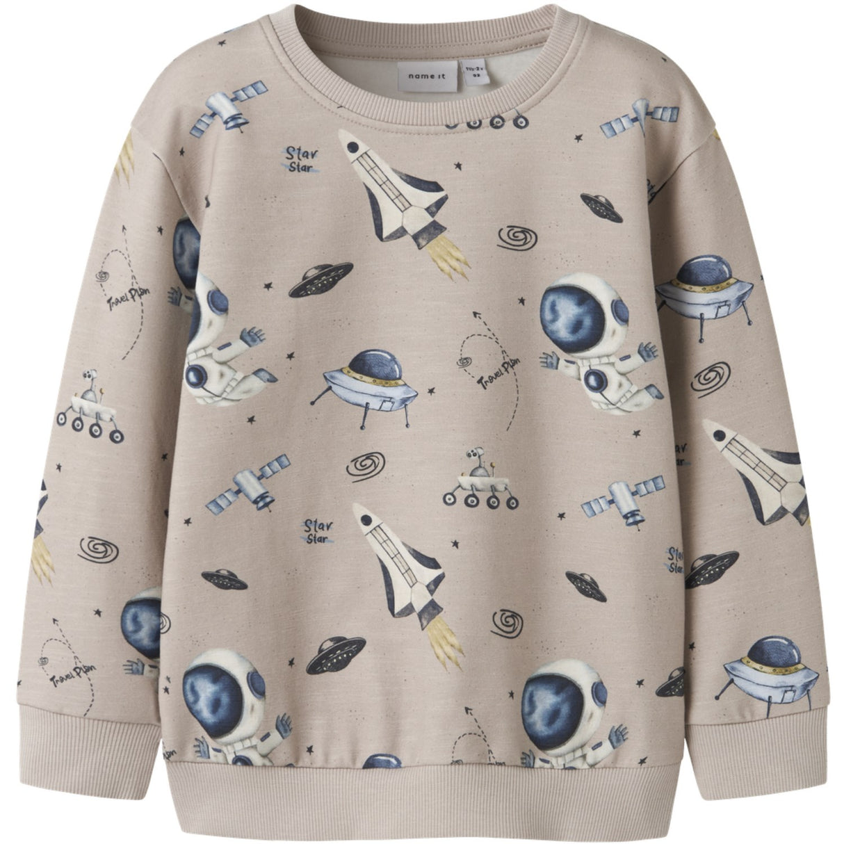 Name It Chateau Gray Nmmdace Ls Nreg Sweat Unb Box