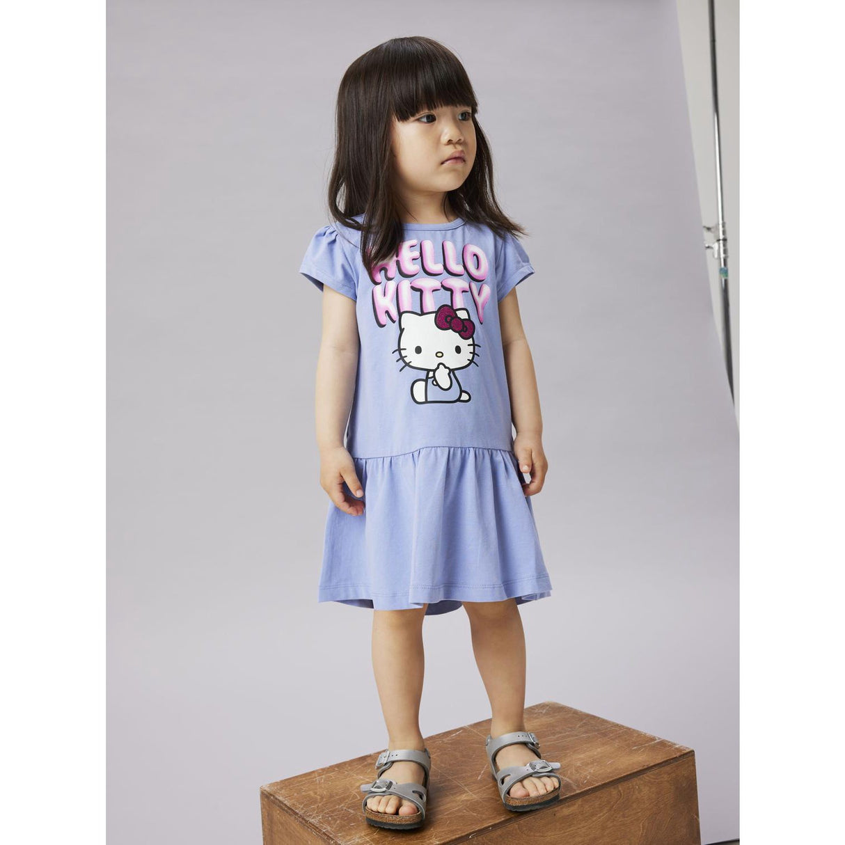 Name It Purple Impression Nmffidi Hellok Ss Klänning Sky