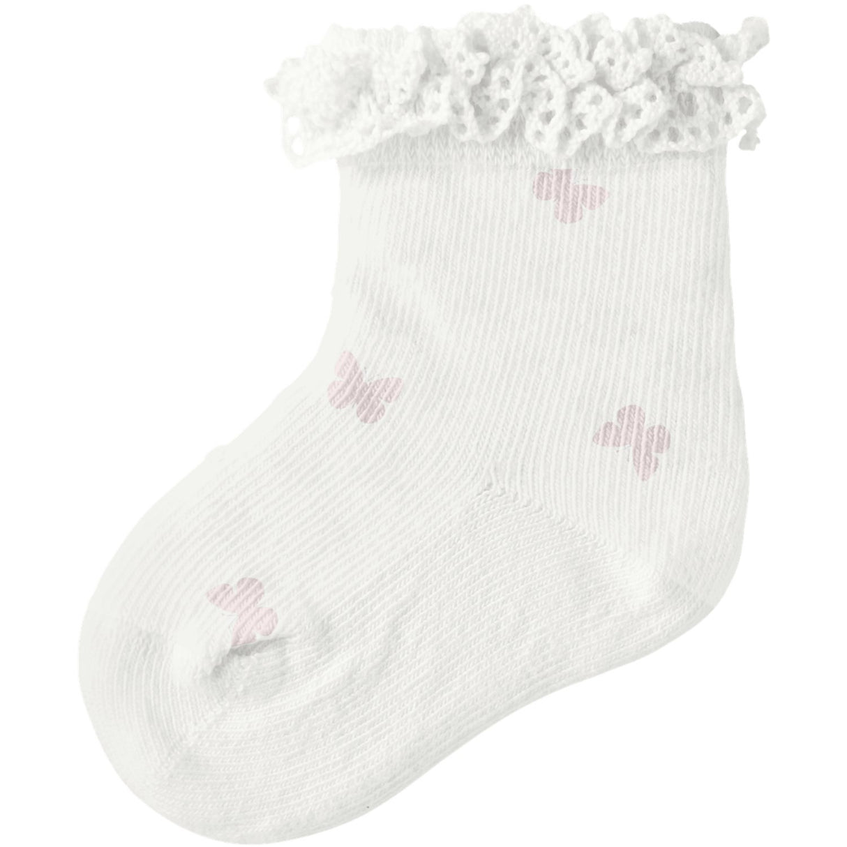 Name It Cloud Dancer Nbffutterfly Strumpor