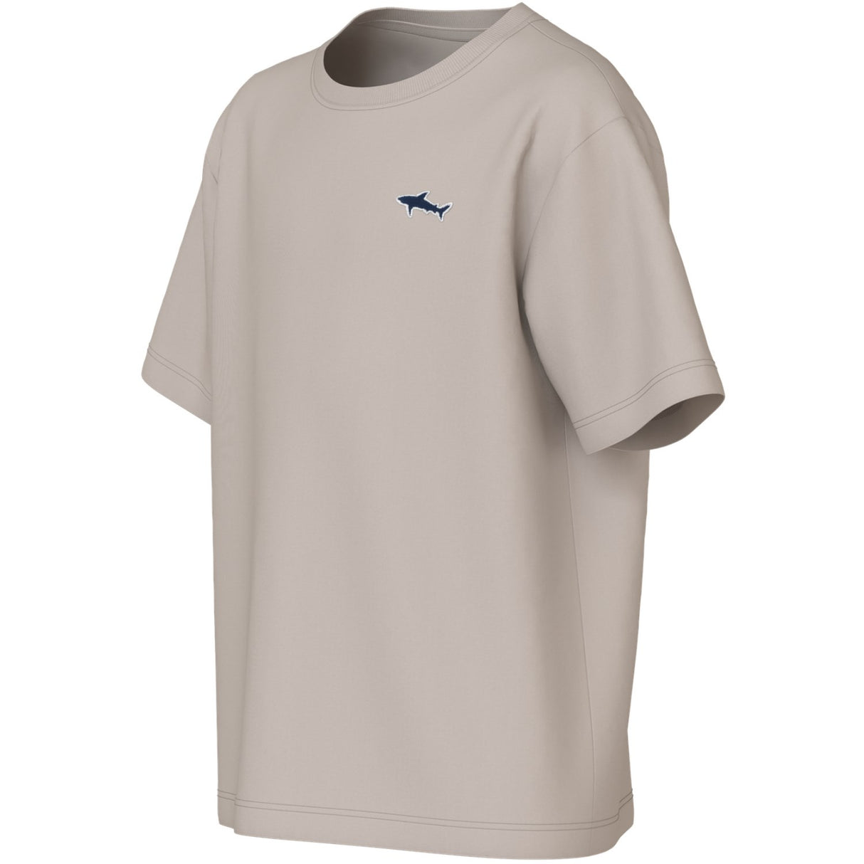 Name It Chateau Gray Shark Embroidery Nkmvimpel Ss Nreg Topp
