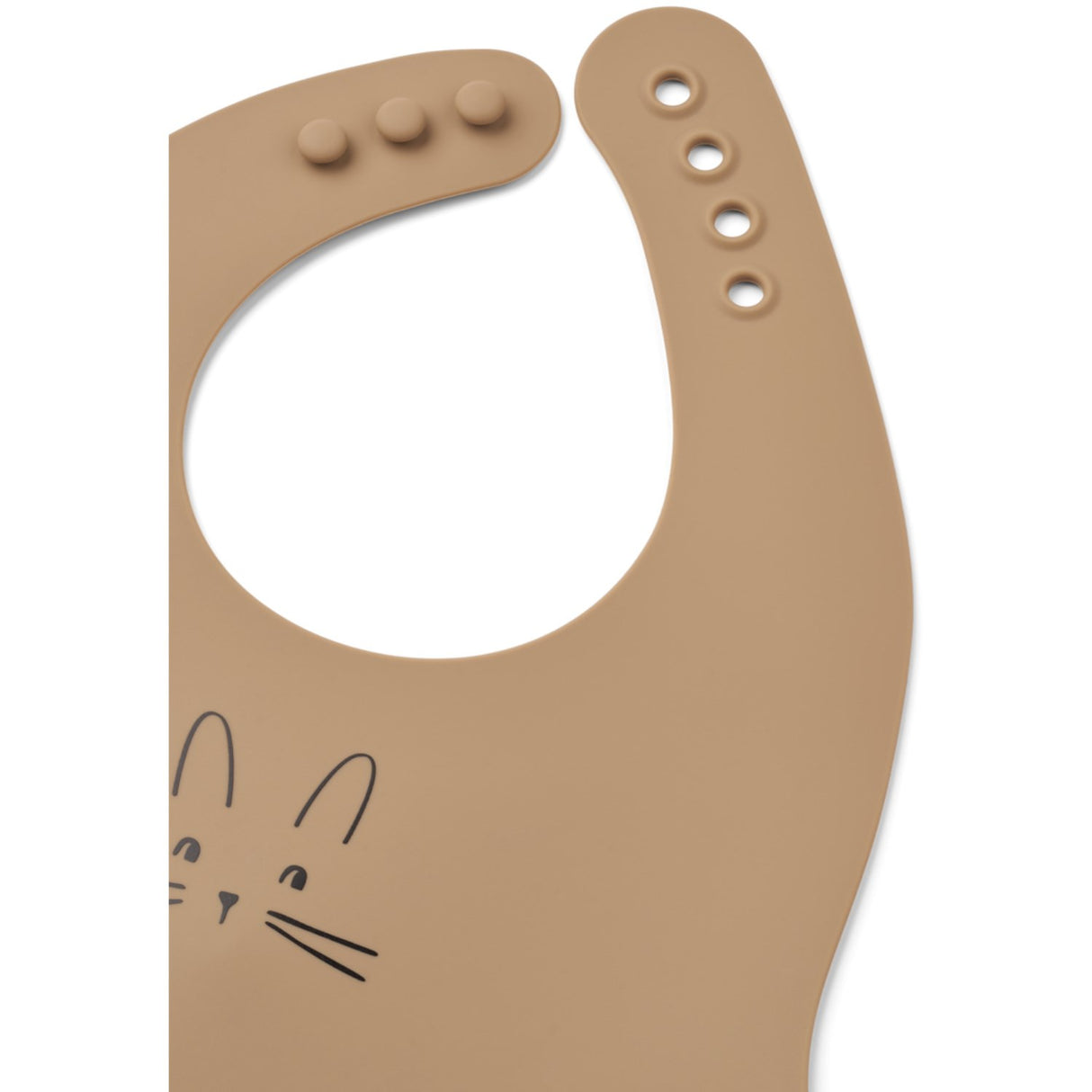 LIEWOOD Rabbit Sandy / Oat Ember Printed Haklapp 2-pack