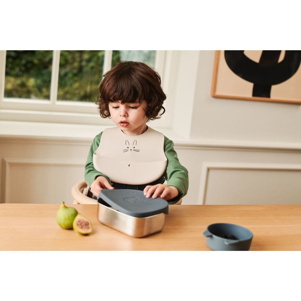 LIEWOOD Rabbit Sandy / Oat Ember Printed Haklapp 2-pack