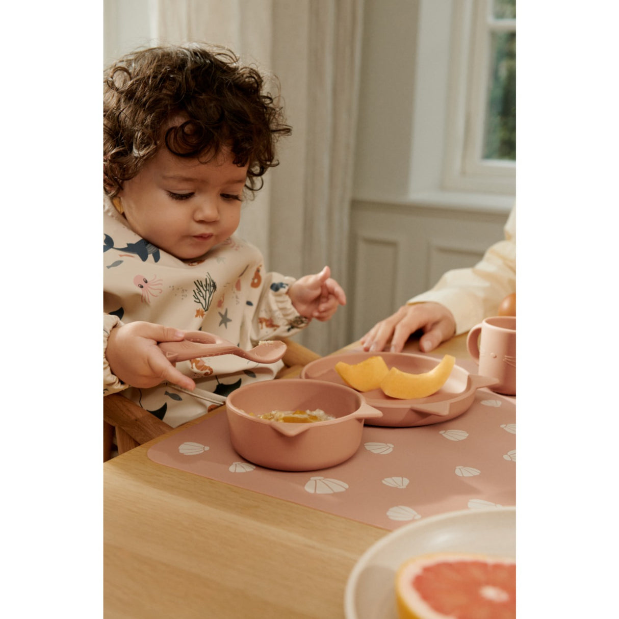 LIEWOOD Sea Creature / Sandy Merle Printed Cape Haklapp