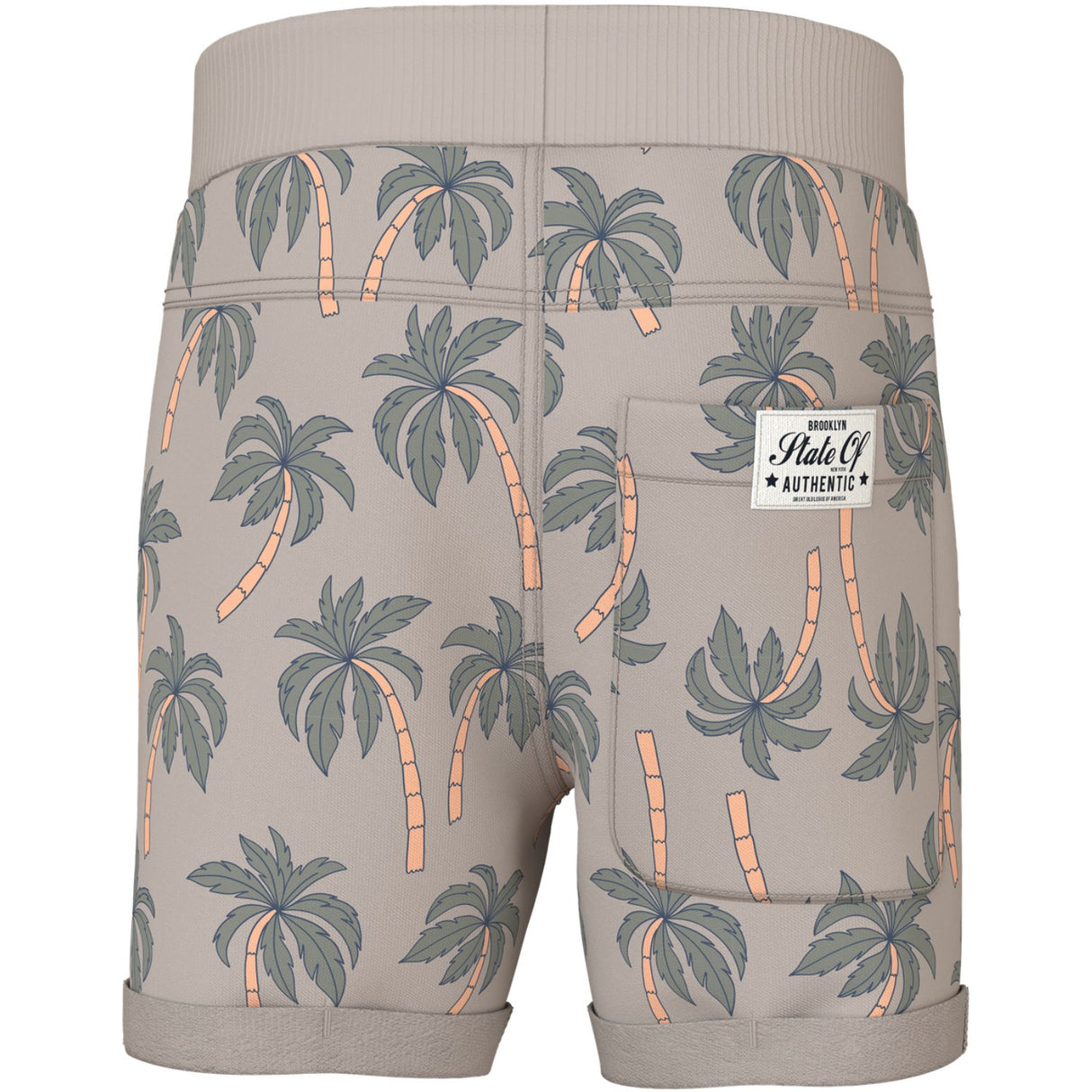 Name It Chateau Gray Palms Nmmvermo Aop Long Swe Shorts Unb