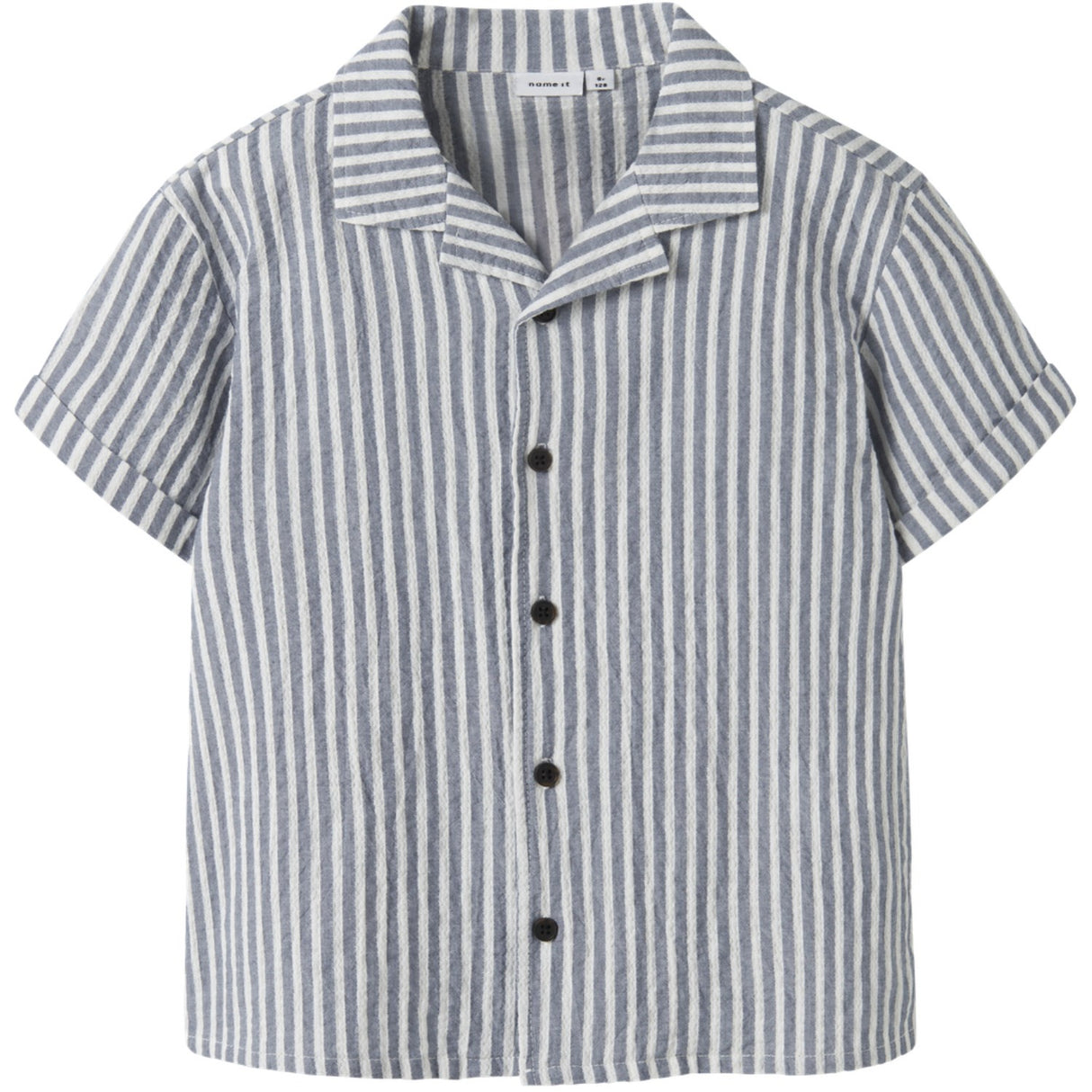 Name It Vintage Indigo Cloud Dancer Nkmfedenis Ss Nreg Skjorta