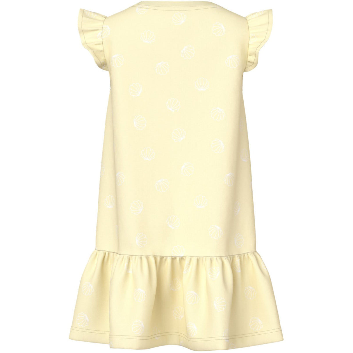 Name It Pear Sorbet Sea Shells White Nmfvida Capsl Klänning