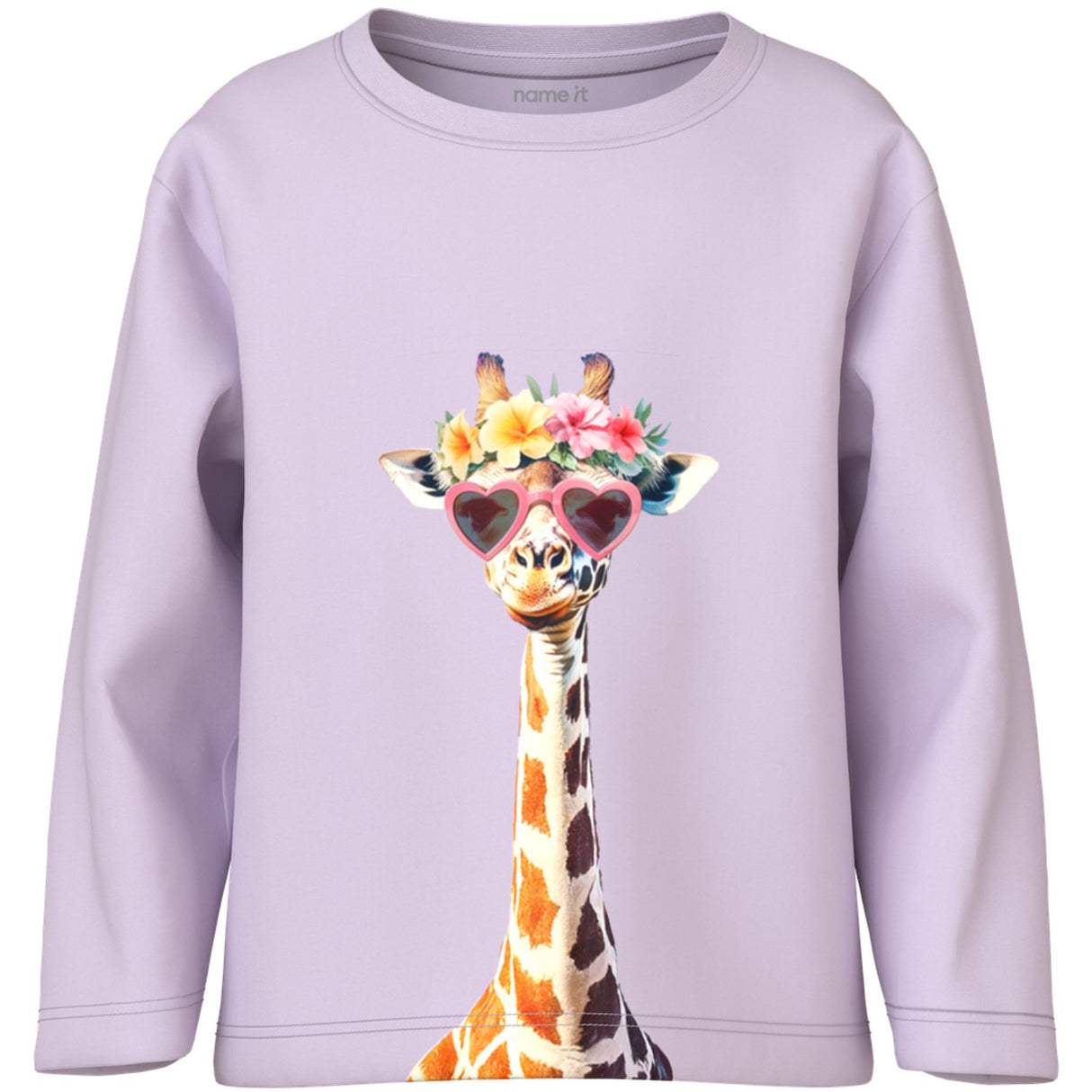 Name It Lavender Fog Giraffe Sunglasses Nmfvotea Ls Nreg Topp