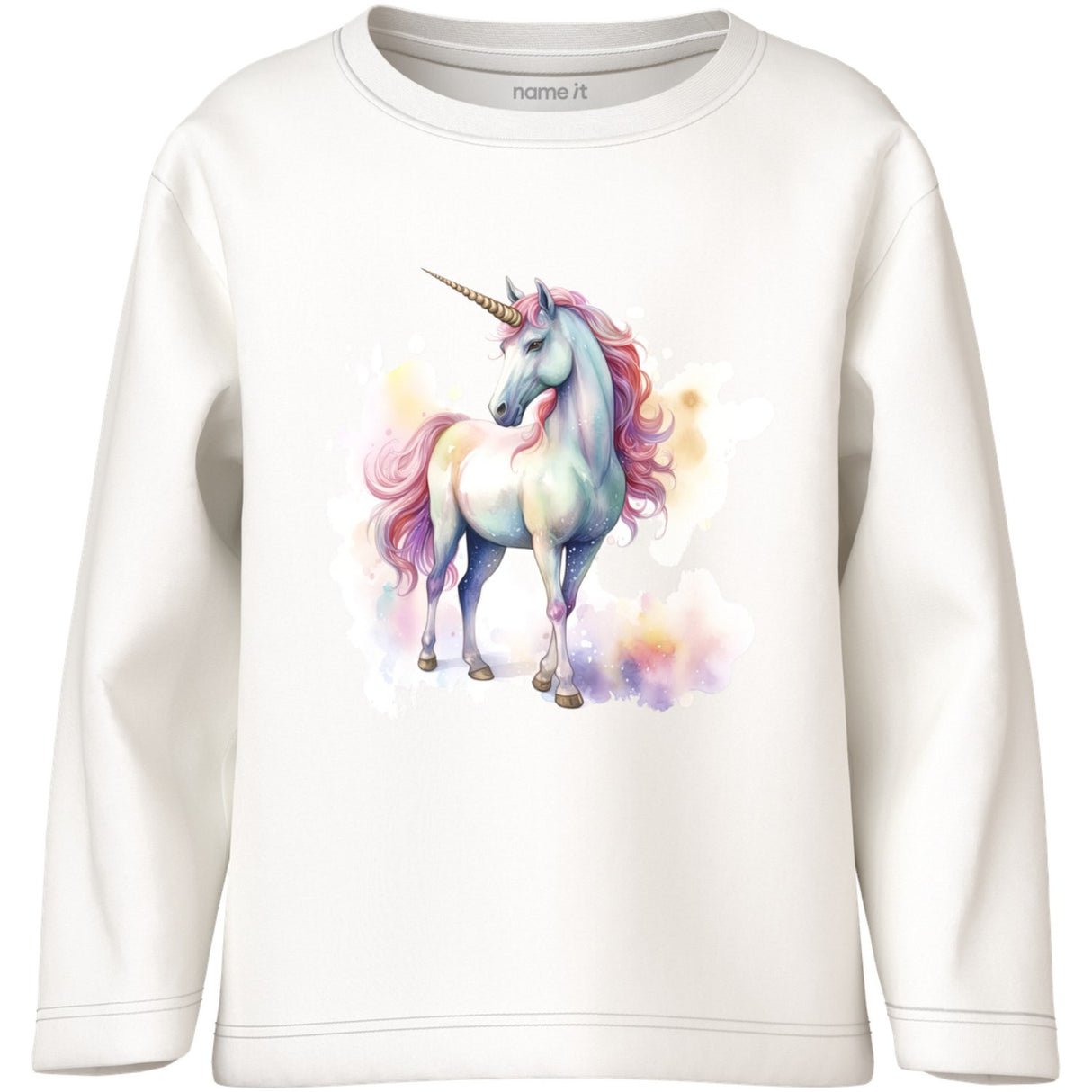 Name It Cloud Dancer Pink Unicorn Nmfvotea Ls Nreg Topp